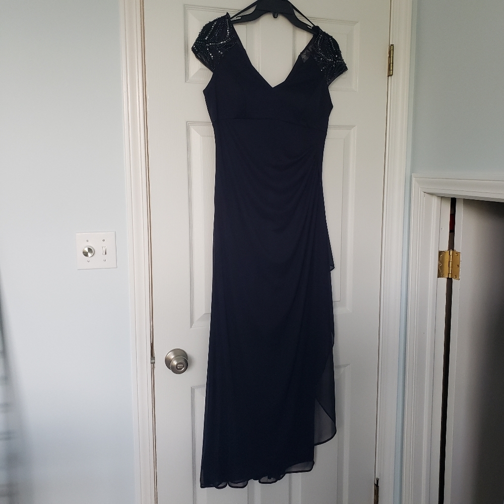 Navy Blue Formal Gown Size 8